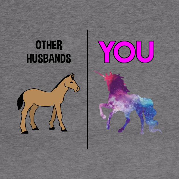 unicorn husband Funny Husband Hoodie TeePublic